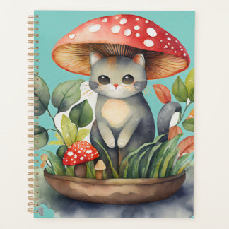 Mushroom Garden Cat Planer