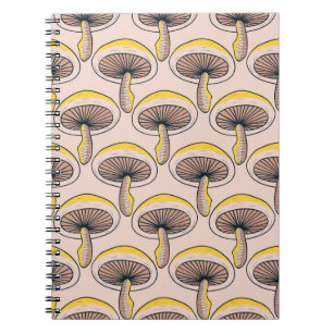 Mushroom Garden: Vintages Naturemuster Notizblock