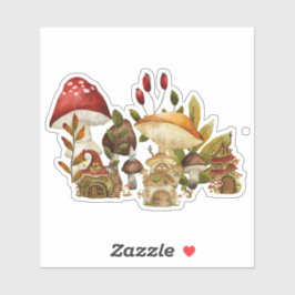 Mushroom Gnome-Verzauberung Aufkleber