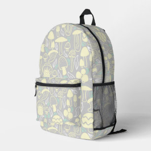 Mushroom Gray Cream Bedruckter Rucksack