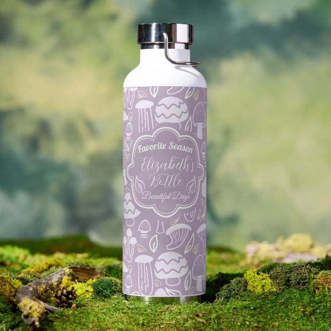 Mushroom Gray Cream Cooler Trinkflasche (Außenbereich)