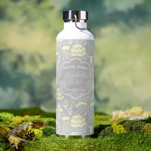 Mushroom Gray Cream Cooler Trinkflasche (Außenbereich)