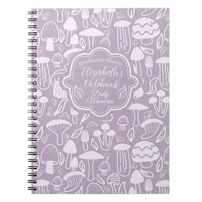 Mushroom Gray Cream Notizblock (Vorderseite)