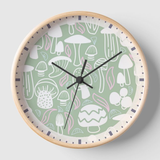 Mushroom Green Uhr (Vorderseite)