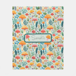 Mushroom-Grüngarten Fleecedecke