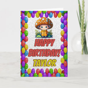 Mushroom Guardian Personalisiert Gruß Geburtstag Karte