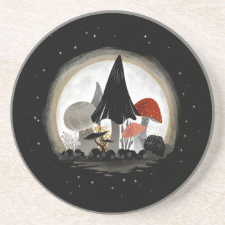 Mushroom Harvest Moon Untersetzer - Sky