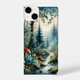 Mushroom Hollow Nature Forest Creek Case-Mate iPhone 14 Hülle