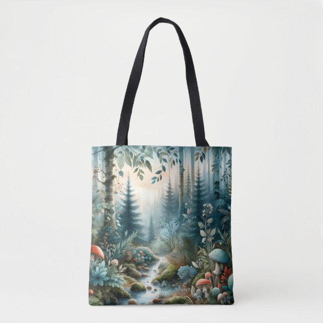 Mushroom Hollow Nature Forest Creek Tasche (Vorderseite)