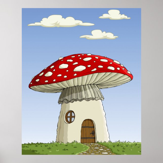 Mushroom House Poster (Vorne)