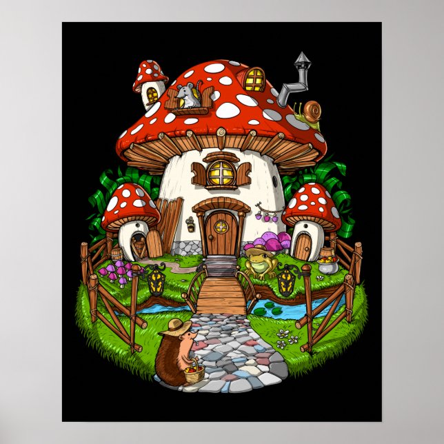 Mushroom House Poster (Vorne)