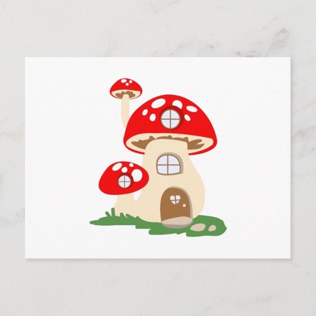 Mushroom House Postkarte (Vorderseite)