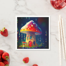 Mushroom House Serviette