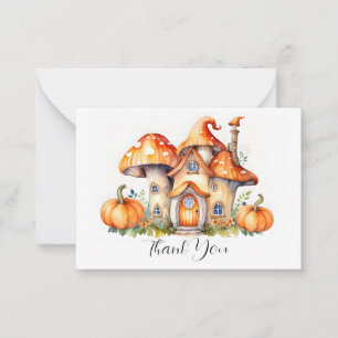 Mushroom House Vielen Dank Mitteilungskarte