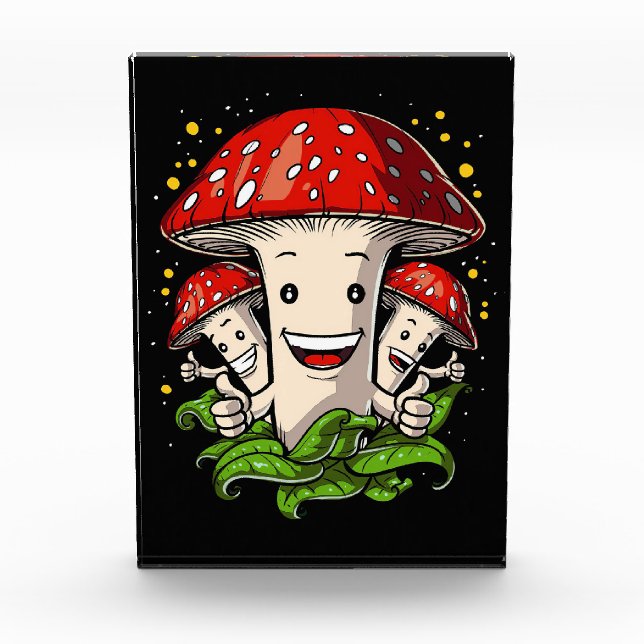 Mushroom Hunter Funny Magic Pilze Fotoblock (Vorderseite)