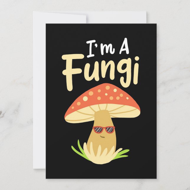 Mushroom Hunter I bin ein Pilz-Pilz Einladung (Vorderseite)