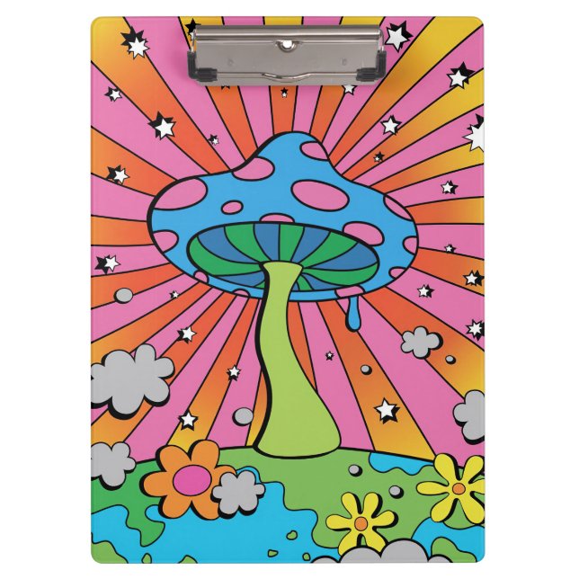 Mushroom Hunter Kidcore Mushroom Klemmbrett (Vorderseite)