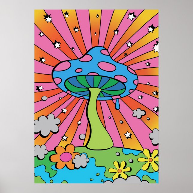 Mushroom Hunter Kidcore Mushroom Poster (Vorne)