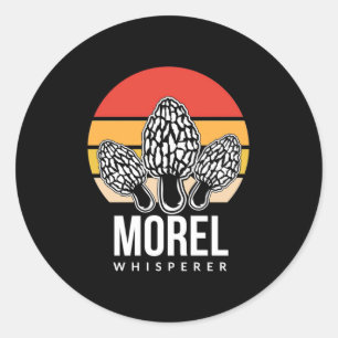 Mushroom Hunter Morel Whisperer Runder Aufkleber