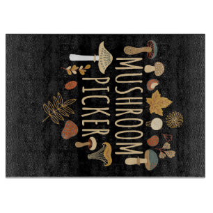 Mushroom Hunter Mushrooms Picker Schneidebrett