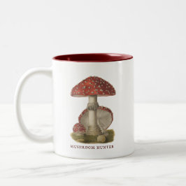 Mushroom Hunter Vintag Magic Shroom Zweifarbige Tasse