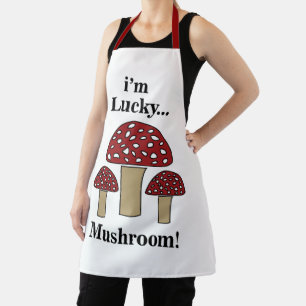 Mushroom Ich bin glücklich Mushroom Schürze