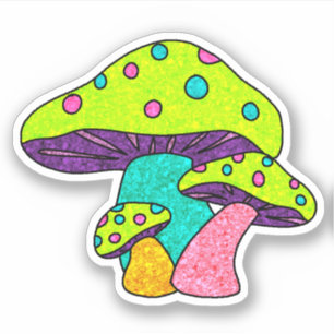 Mushroom im Alltag Aufkleber