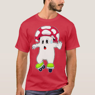Mushroom Inline Skaten Roller Skate T-Shirt