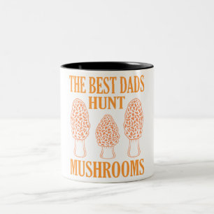 Mushroom Junting Vaters Morels Hunter Mycologist G Zweifarbige Tasse