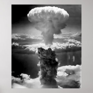 MUSHROOM KLOUD ÜBER HIROSHIMA 1945 POSTER