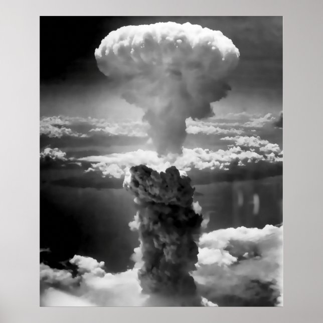 MUSHROOM KLOUD ÜBER HIROSHIMA 1945 POSTER (Vorne)