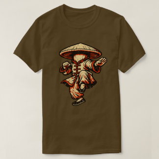 Mushroom Kung Fu Meister — Vintage Retro Martial A T-Shirt
