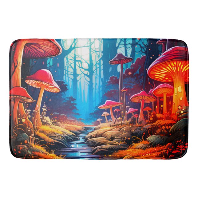 Mushroom Land Badematte (Vorderseite)