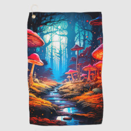 Mushroom Land Golfhandtuch