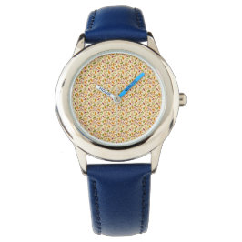 Mushroom Leaf Muster stainless Still Watch Armbanduhr