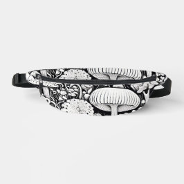Mushroom-Linie zeichnend Bauchtasche