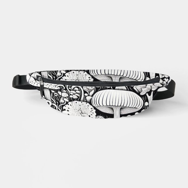 Mushroom-Linie zeichnend Bauchtasche (Vorderseite)