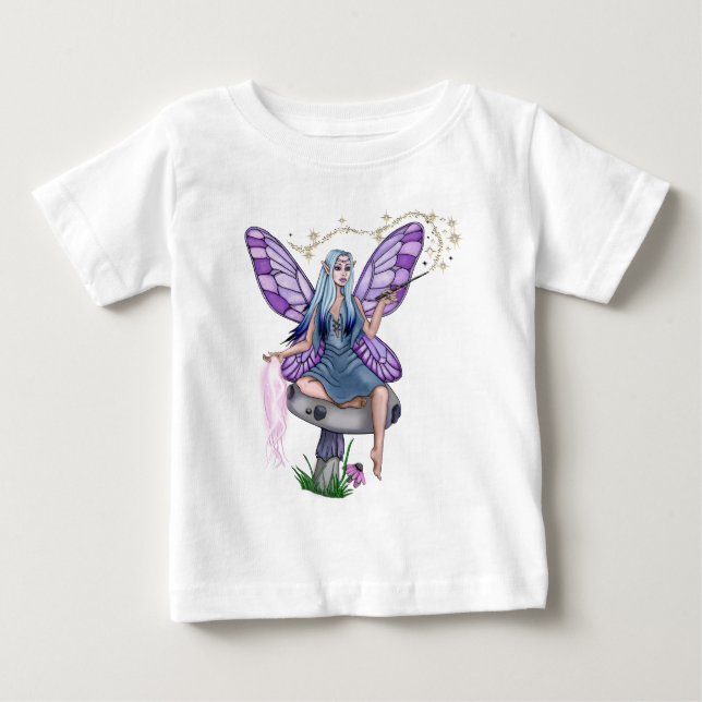 Mushroom Magic Fairy Baby T-shirt (Vorderseite)