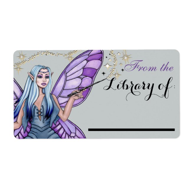 Mushroom Magic Fairy Book Plate Label (Vorne)