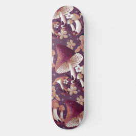 Mushroom Magic Lila Skateboard