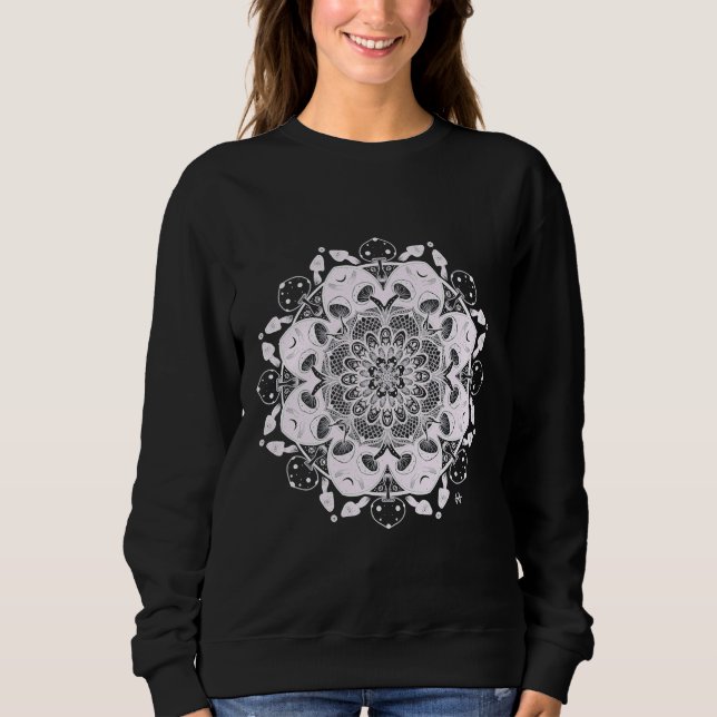 Mushroom Mandala Sweatshirt (Vorderseite)