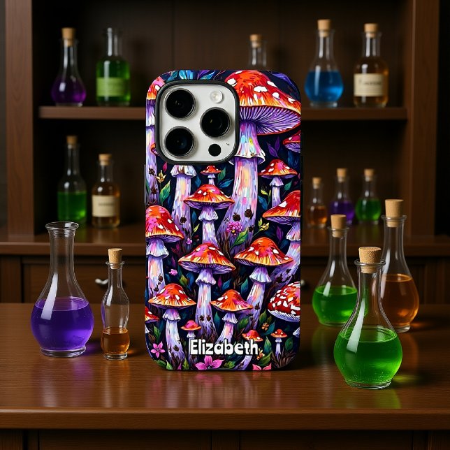 Mushroom Medley Pattern iPhone 16 Pro Hülle (Von Creator hochgeladen)