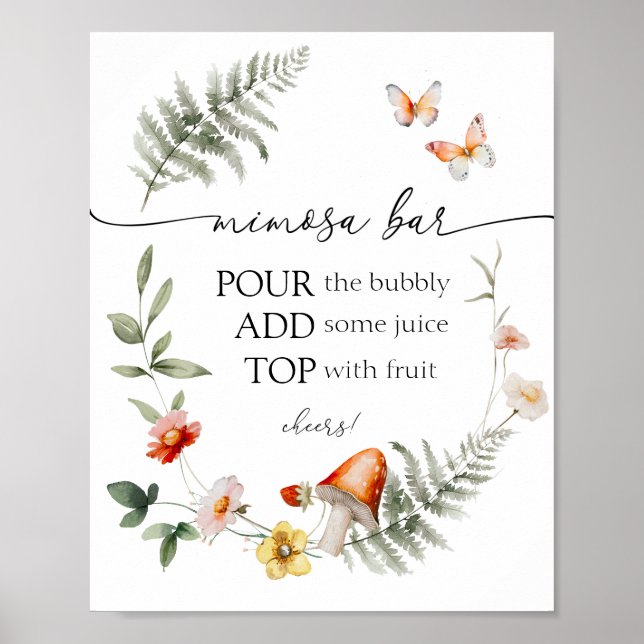 Mushroom Mimosa Bar Poster (Vorne)
