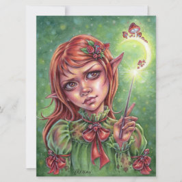 Mushroom Mood Art Card Girl Magic Fantasy