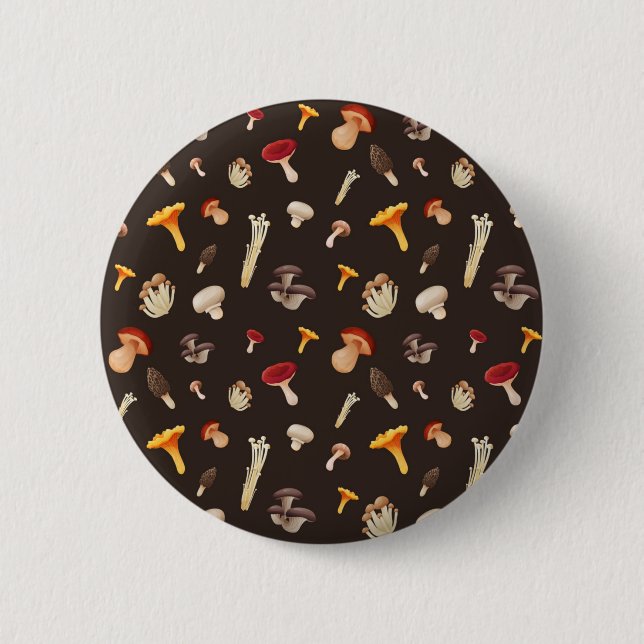 Mushroom-Muster Button (Vorderseite)