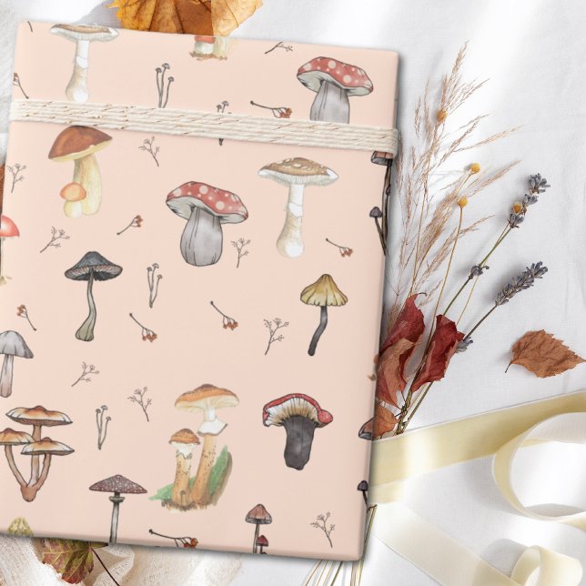 Mushroom-Muster Geschenkpapier (Von Creator hochgeladen)