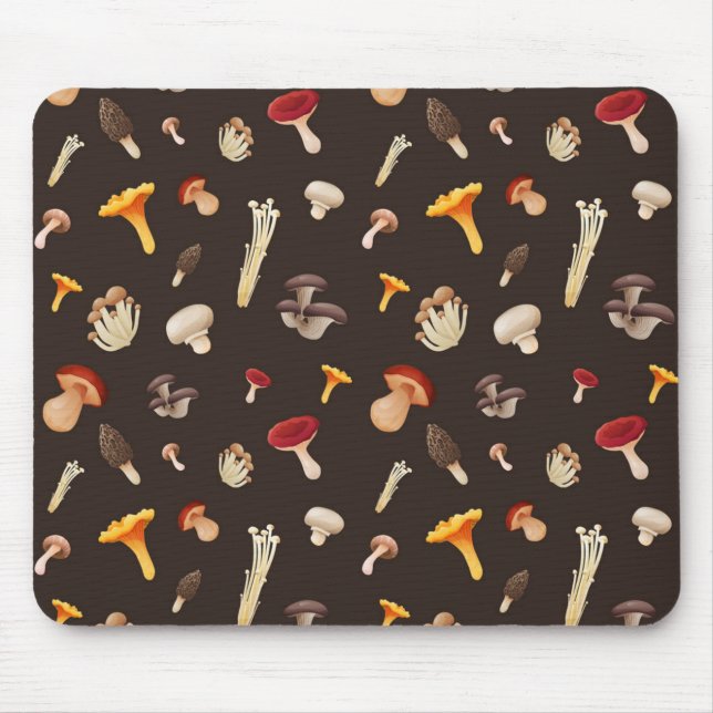 Mushroom-Muster Mousepad (Vorne)