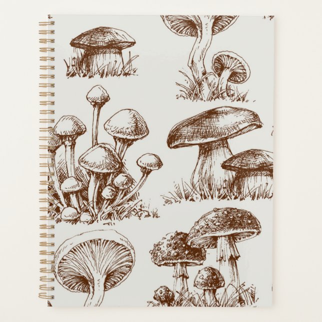 Mushroom-Muster Planer (Vorderseite)