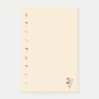Mushroom-Muster Post-it Klebezettel