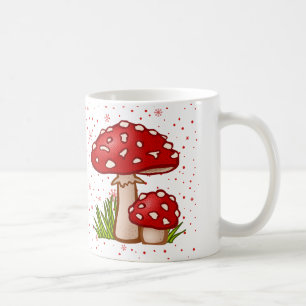 Mushroom-Muster - Red Toadstool Whimsical Design Kaffeetasse